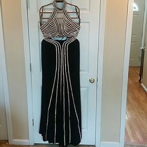 JVN JOVANI Black w/Sequin Dress Size 8